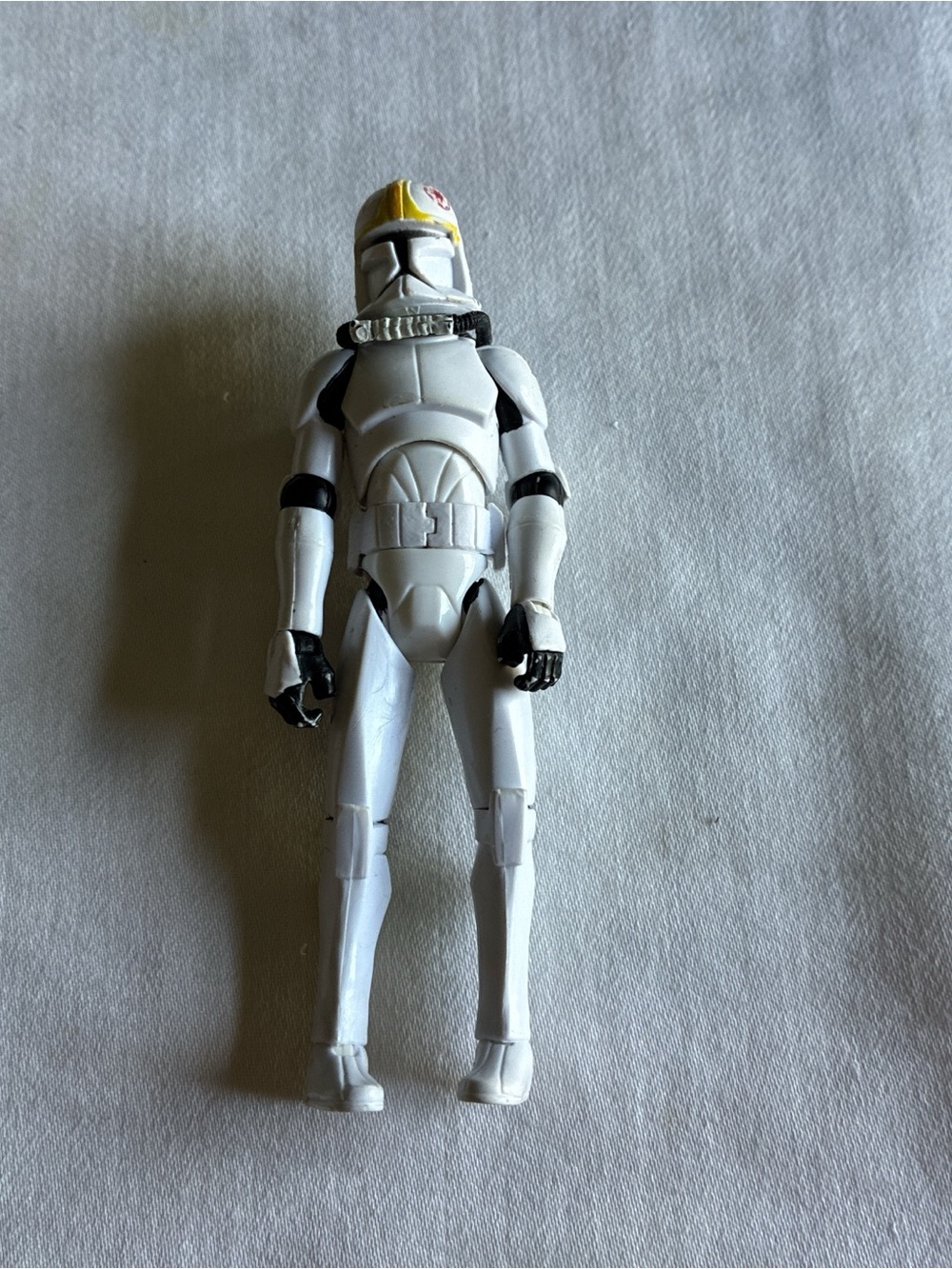 Star Wars White and Yellow Clone Trooper Action Figure